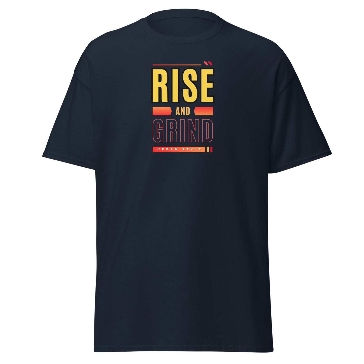 Check out this Cool, Stylish, "RISE and GRIND" 01 Men's classic tee