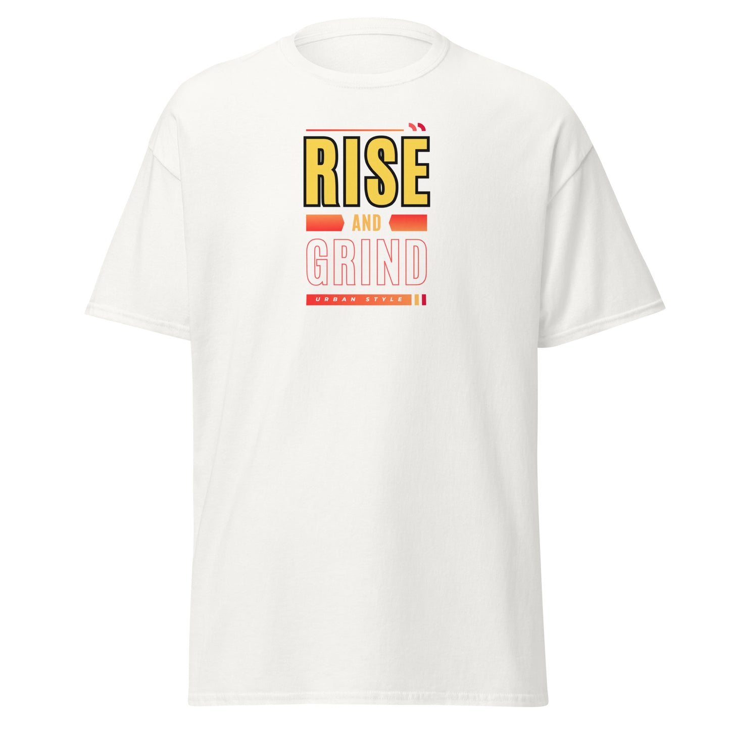 Check out this Cool, Stylish, "RISE and GRIND" 01 Men's classic tee