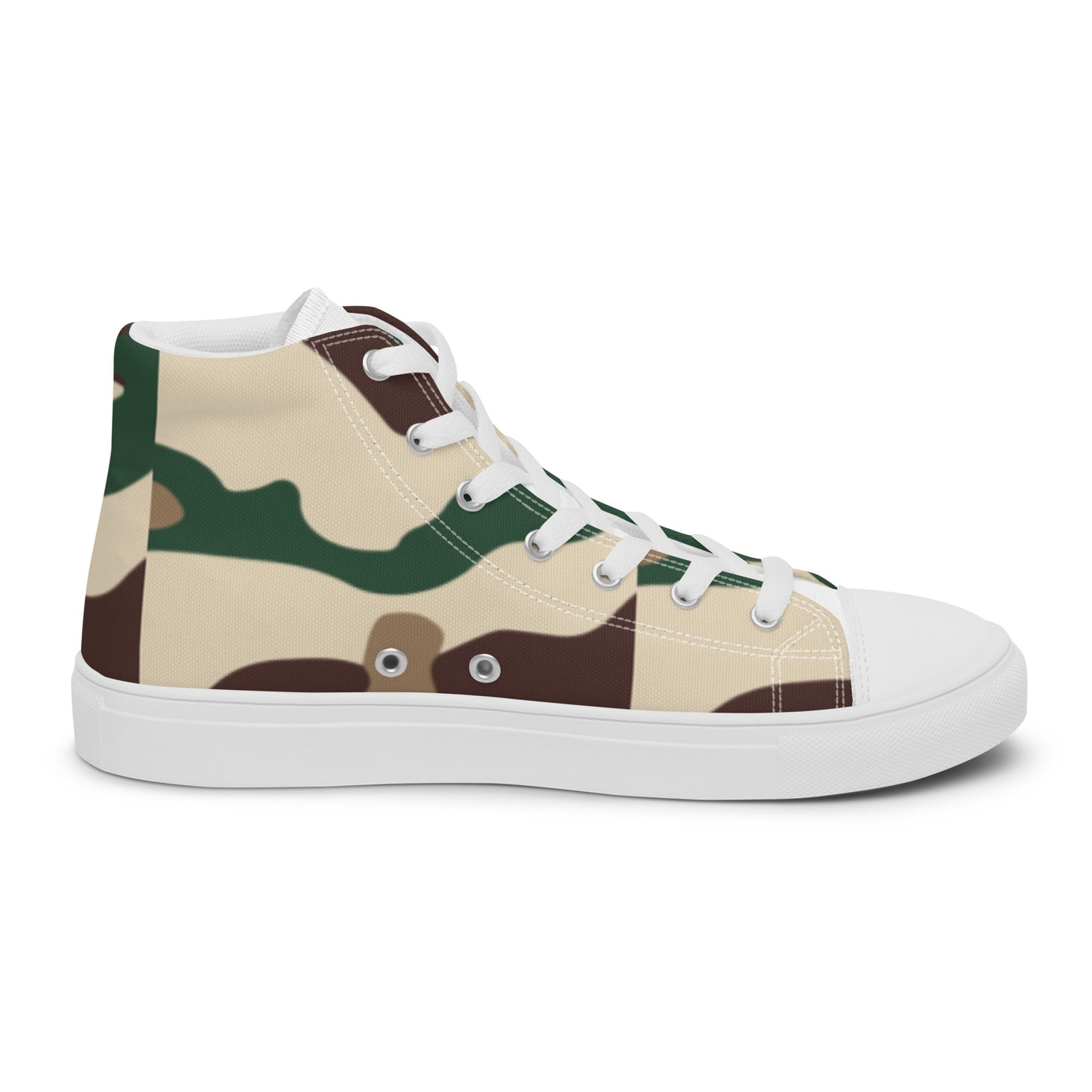 Check out these Cool, Stylish, Unique, "PMDiamondz Beige/Brown/Green Men’s hightop canvas shoes.