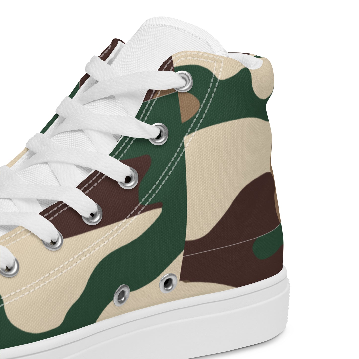 Check out these Cool, Stylish, Unique, "PMDiamondz Beige/Brown/Green Men’s hightop canvas shoes.