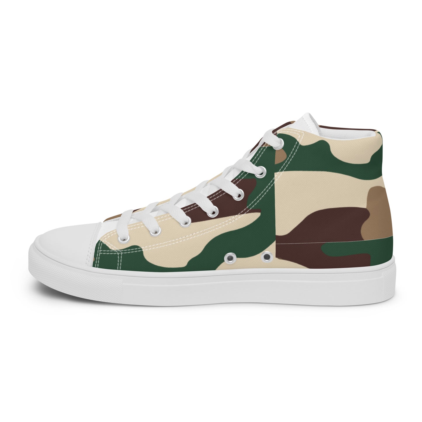 Check out these Cool, Stylish, Unique, "PMDiamondz Beige/Brown/Green Men’s hightop canvas shoes.