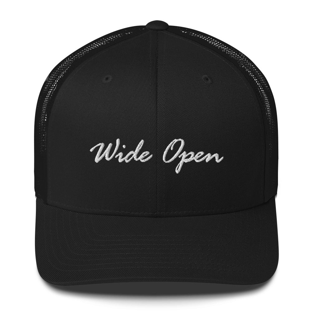 Check out this Cool Stylish, "WIde Open" Trucker Cap!