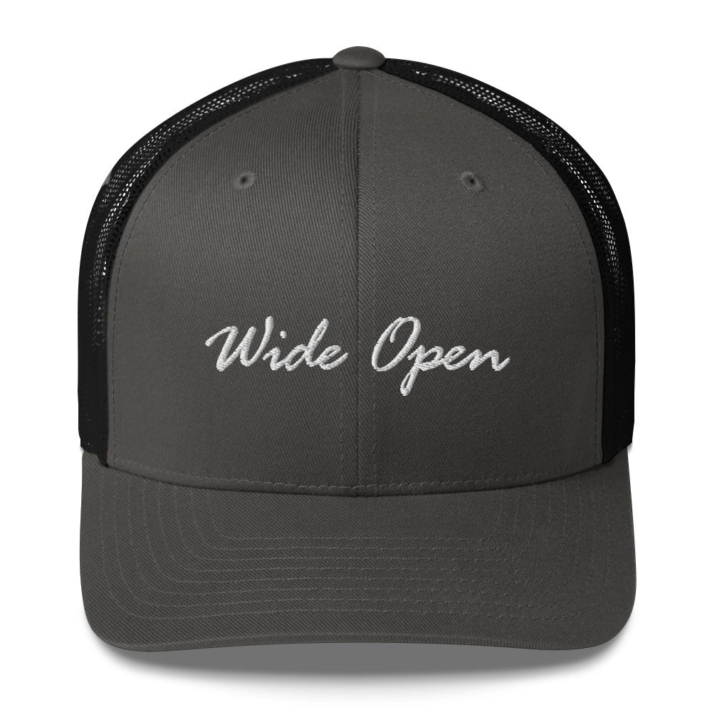 Check out this Cool Stylish, "WIde Open" Trucker Cap!