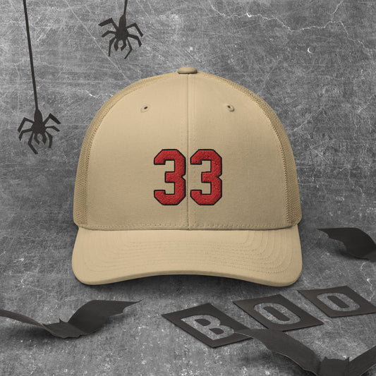 Check out this Cool, Stylish, "33" 01 Trucker Cap