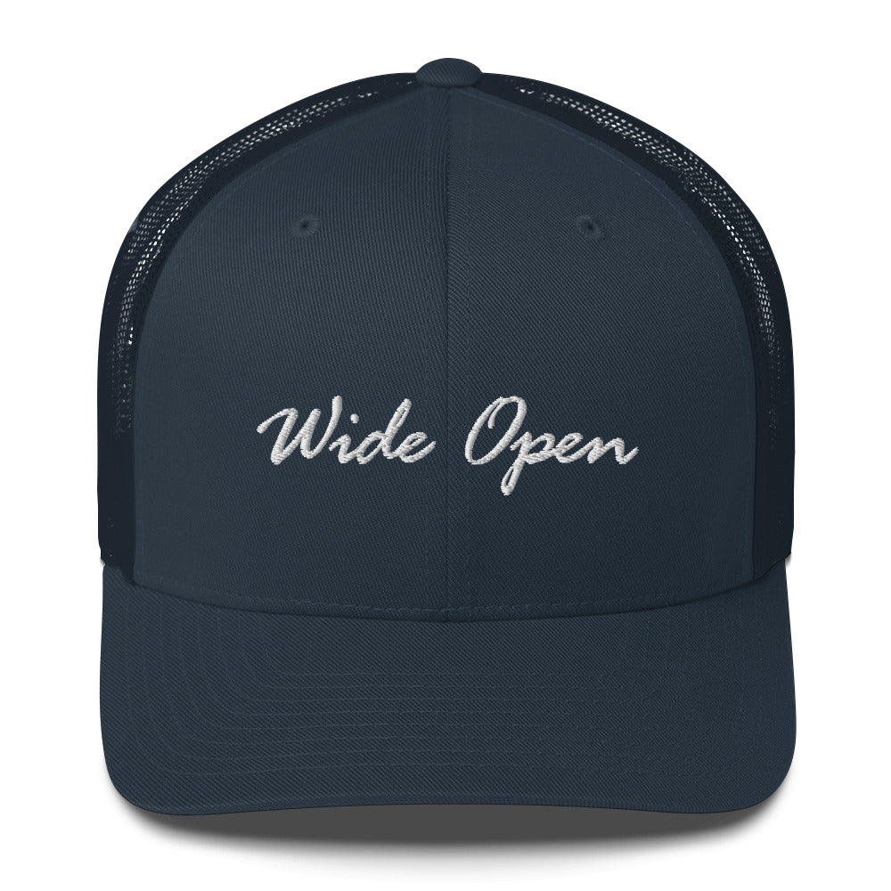 Check out this Cool Stylish, "WIde Open" Trucker Cap!