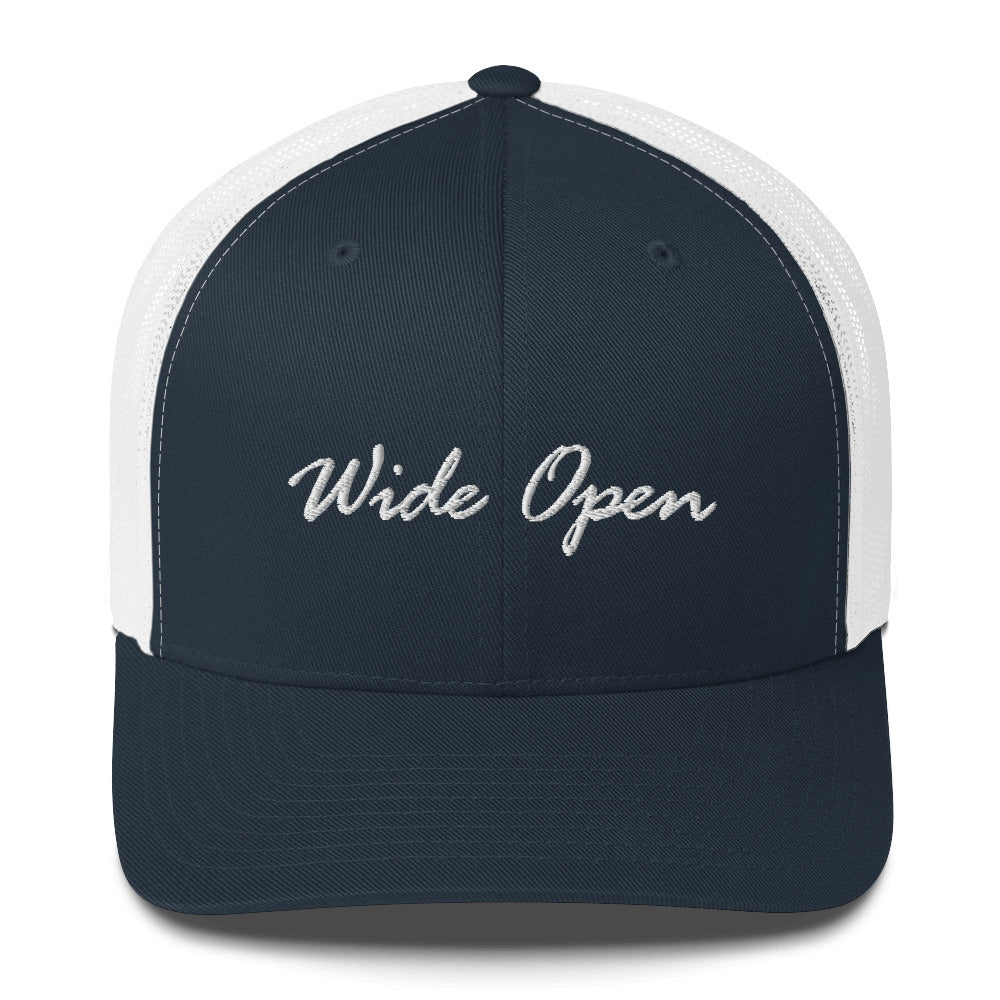 Check out this Cool Stylish, "WIde Open" Trucker Cap!