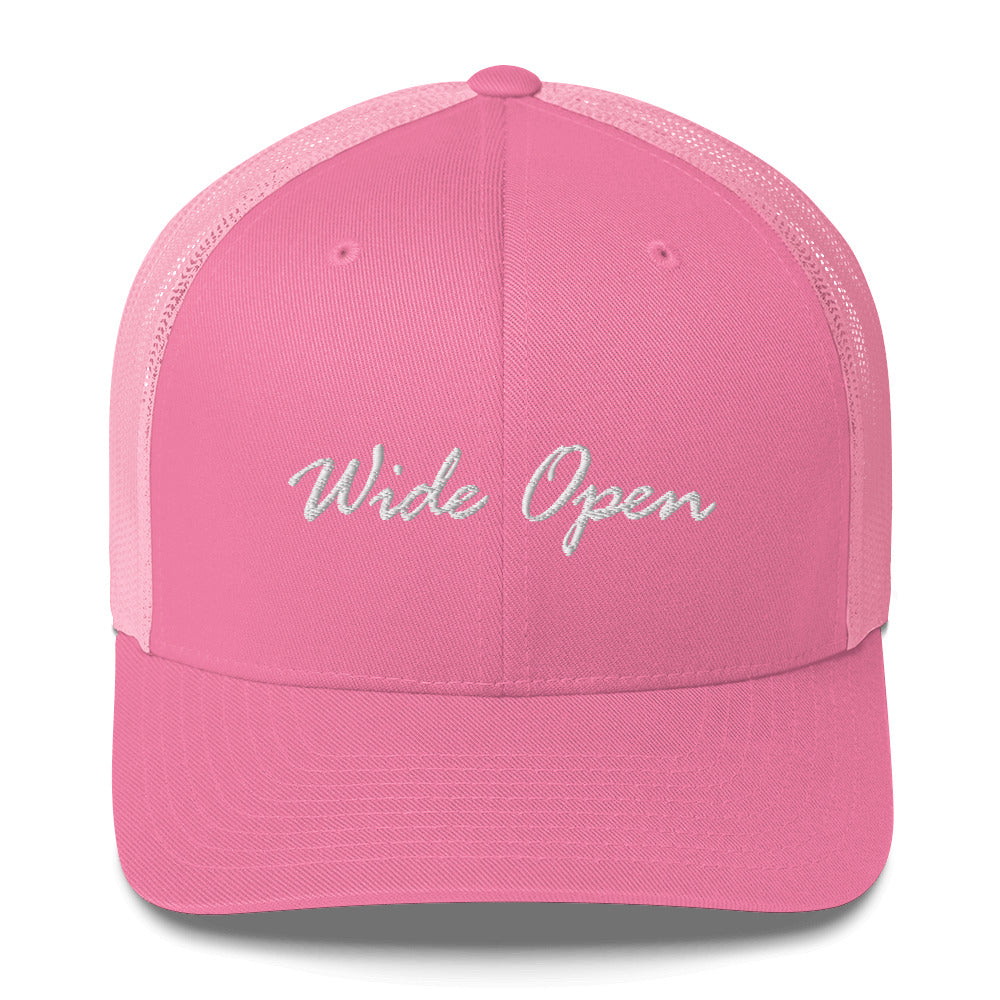 Check out this Cool Stylish, "WIde Open" Trucker Cap!