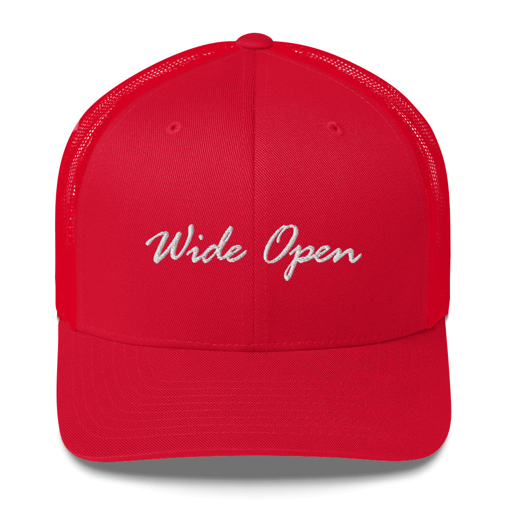 Check out this Cool Stylish, "WIde Open" Trucker Cap!