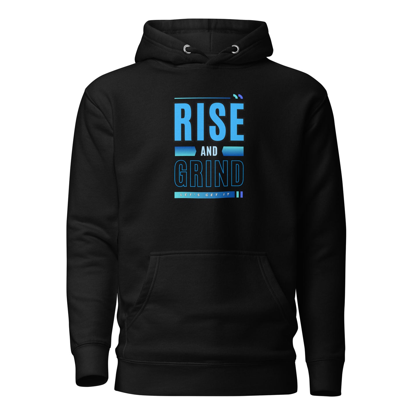 Check out this Cool, Stylish, "RISE and GRIND" 02 Unisex Hoodie