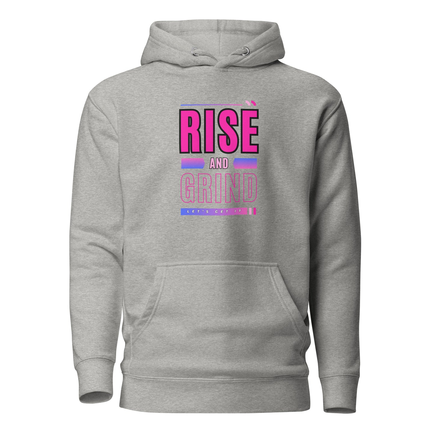 Check out this Cool, Stylish, "RISE and GRIND" 04 Unisex Hoodie