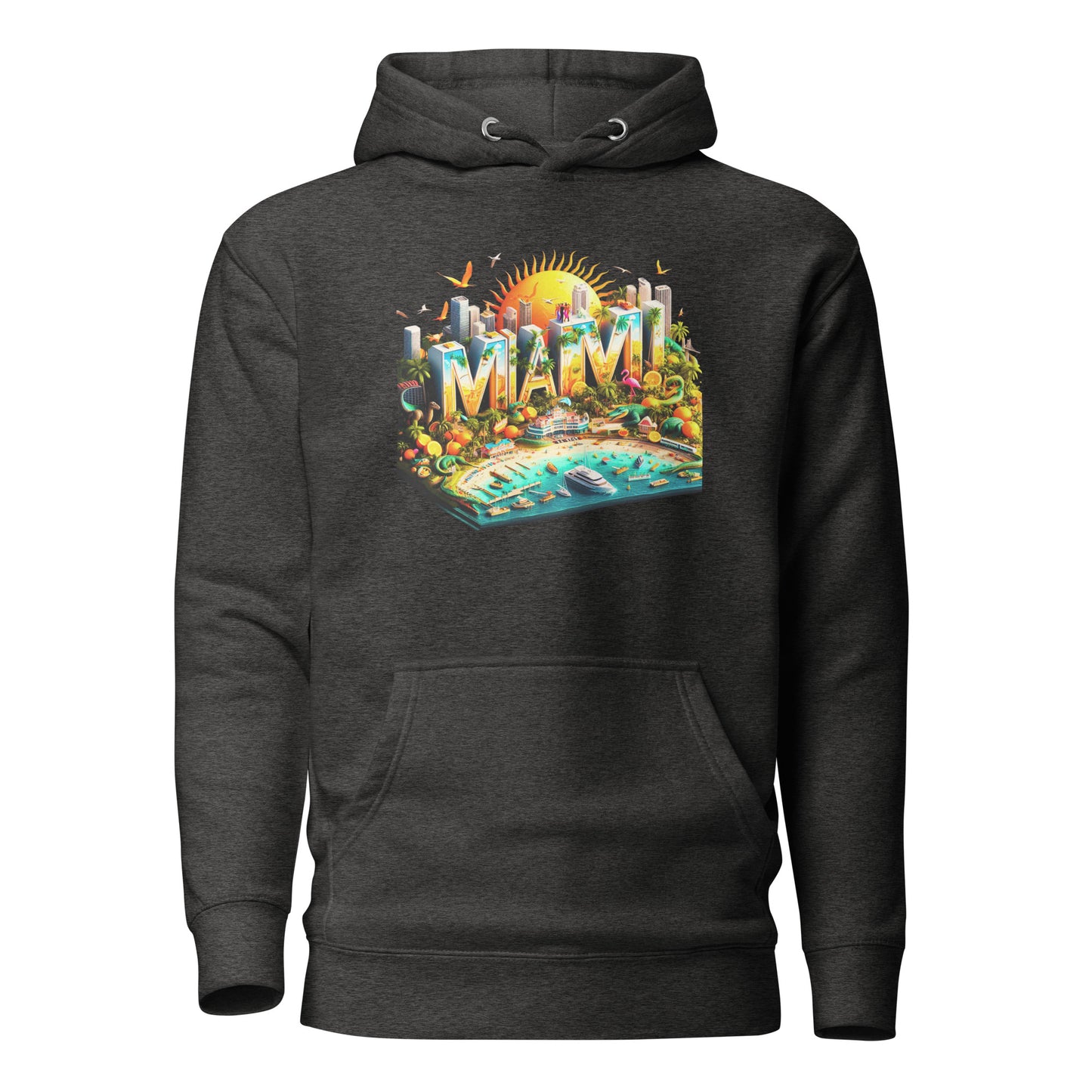 Check out this Cool, Stylish, "MIAMI" 02 Unisex Premium Unisex Hoodie!