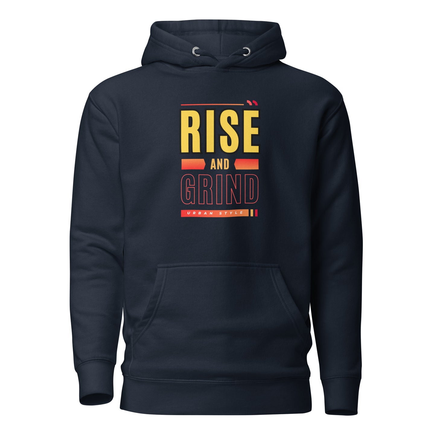 Check out this Cool, Stylish, "RISE and GRIND" 01 Unisex Hoodie