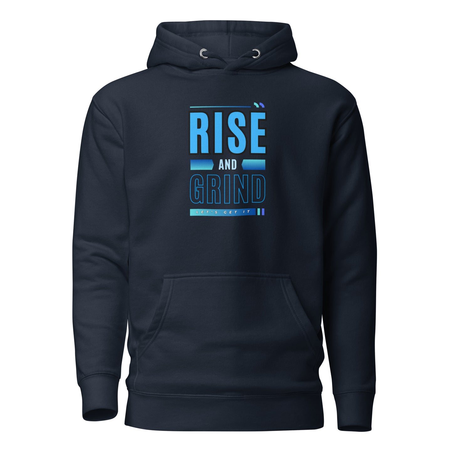 Check out this Cool, Stylish, "RISE and GRIND" 02 Unisex Hoodie