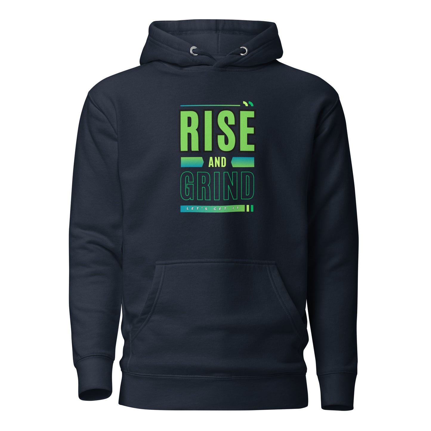 Check out this Cool, Stylish, "RISE and GRIND" 03 Unisex Hoodie