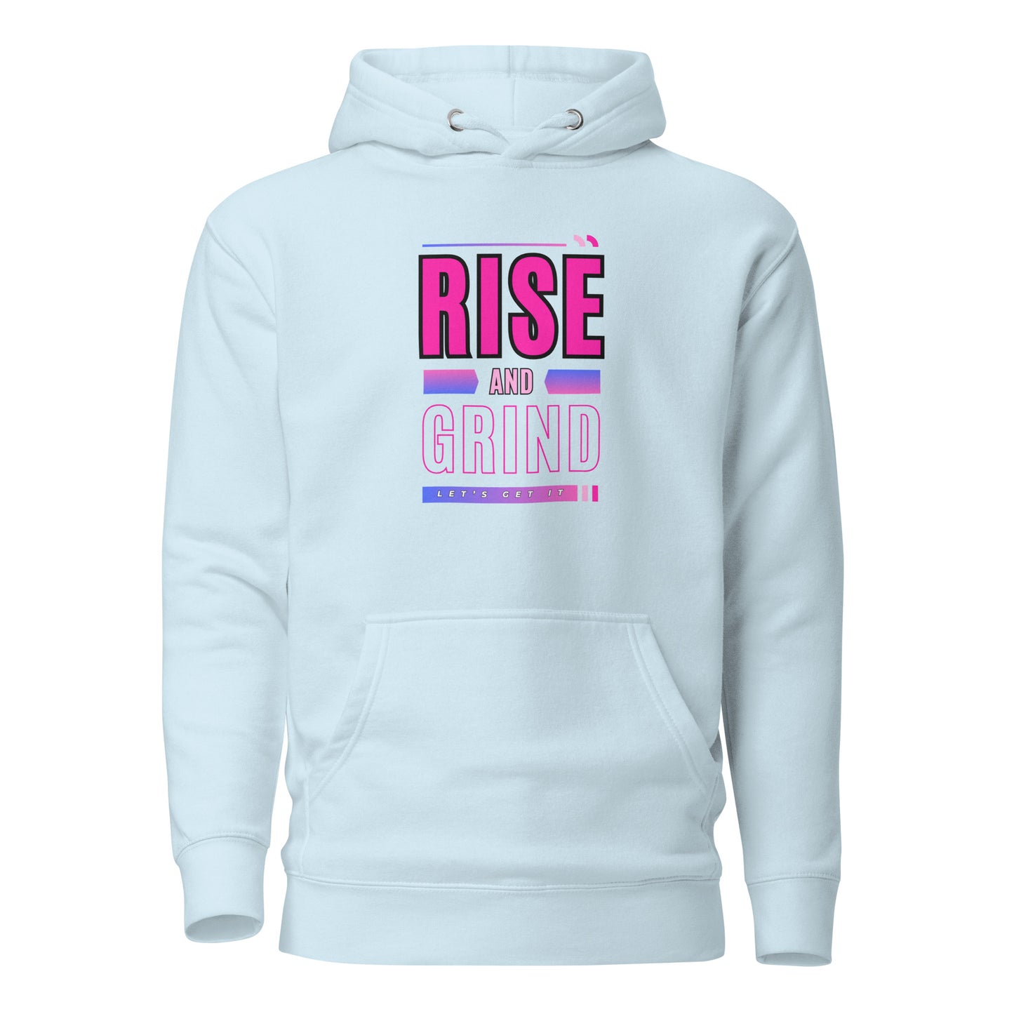 Check out this Cool, Stylish, "RISE and GRIND" 04 Unisex Hoodie