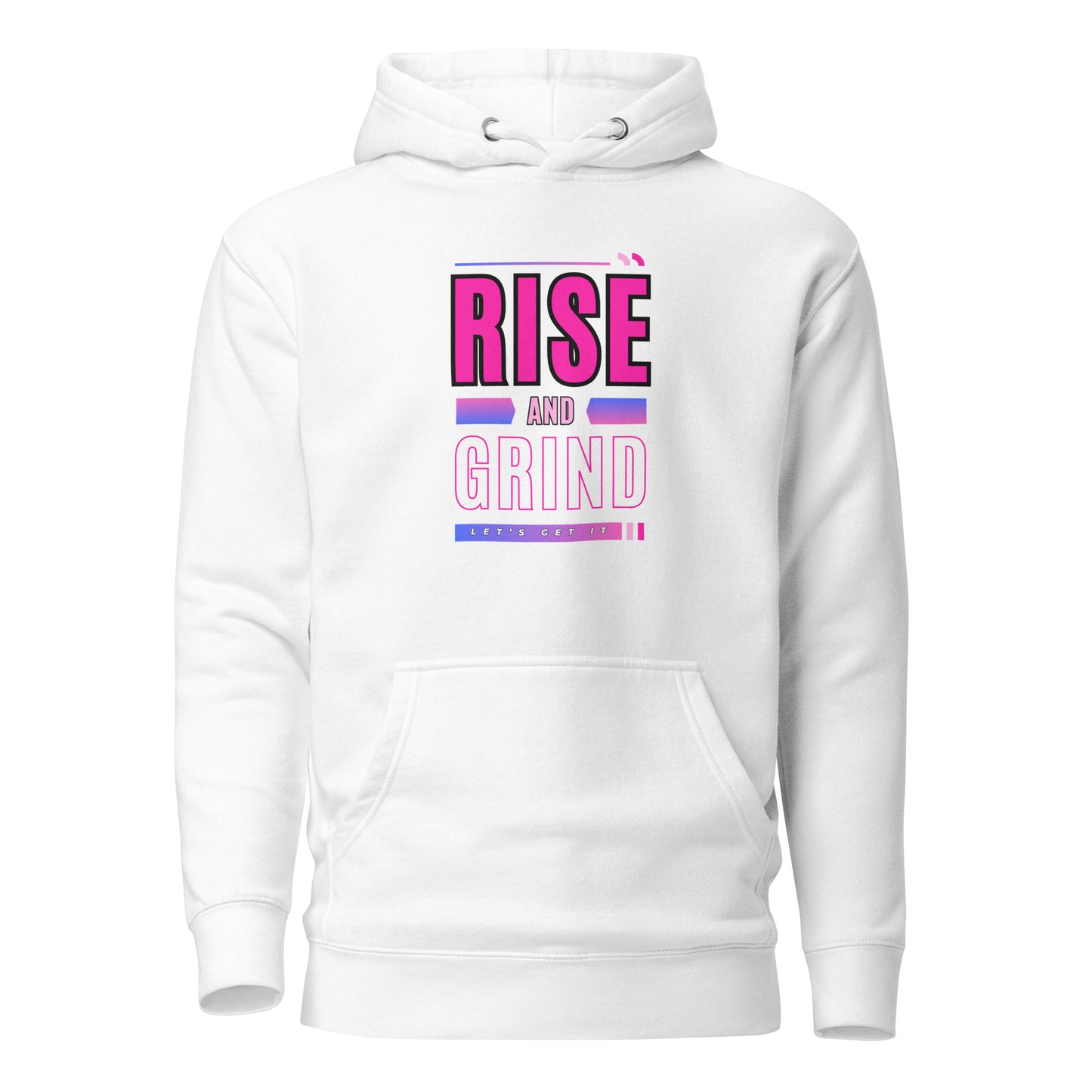 Check out this Cool, Stylish, "RISE and GRIND" 04 Unisex Hoodie