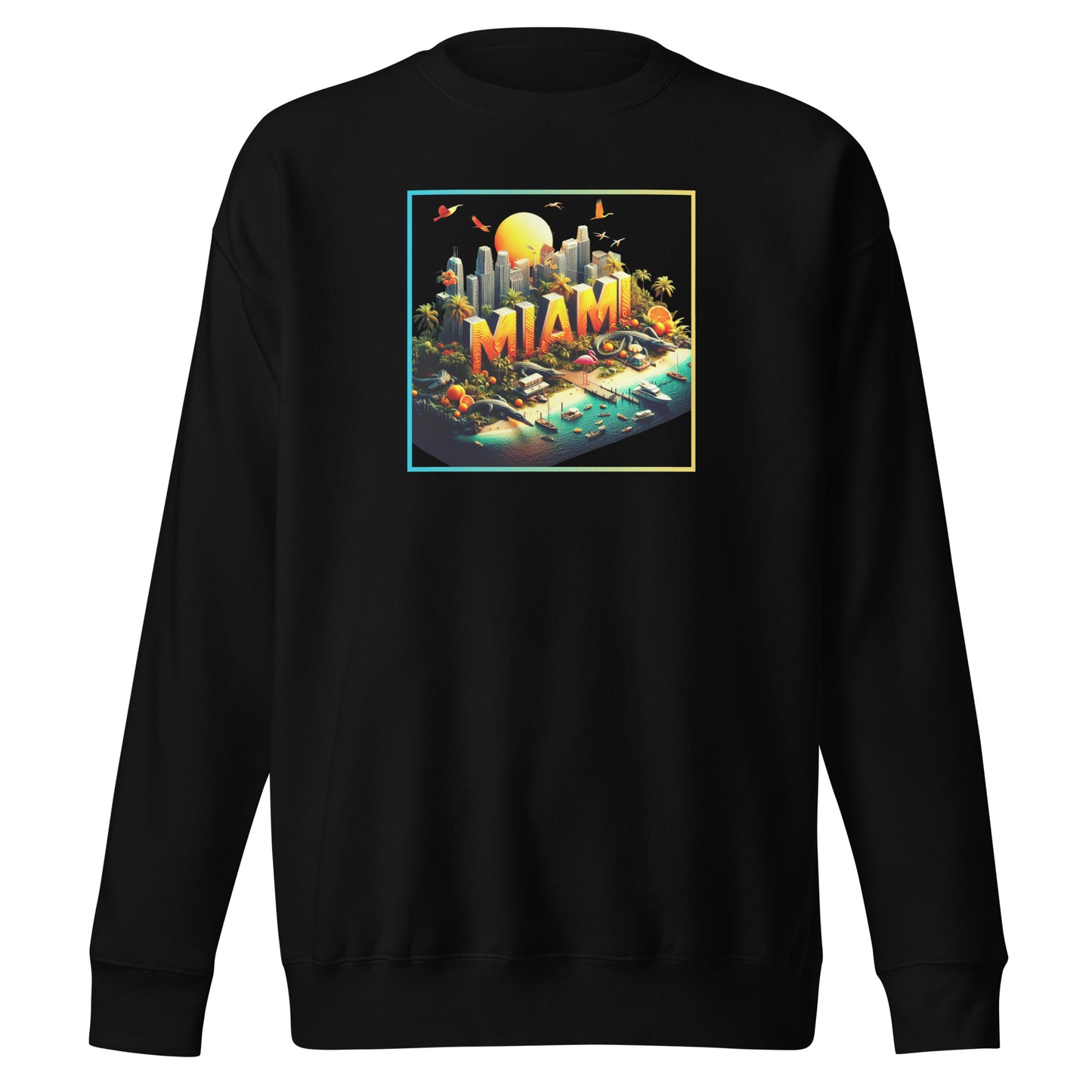 Check out this Cool, Stylish, "MIAMI" 003 Unisex Premium Sweatshirt!