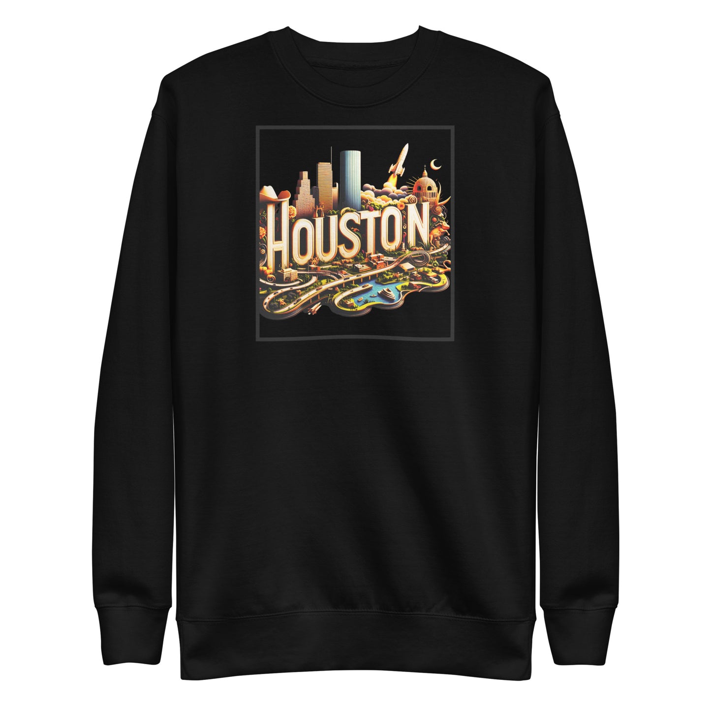 Check out this Cool, Stylish, "Houston" 02 Unisex Sweatshirt!