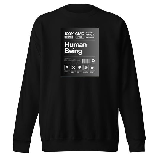 Check out this Cool, Stylish, "Human Being" 03 Unisex Premium Sweatshirt