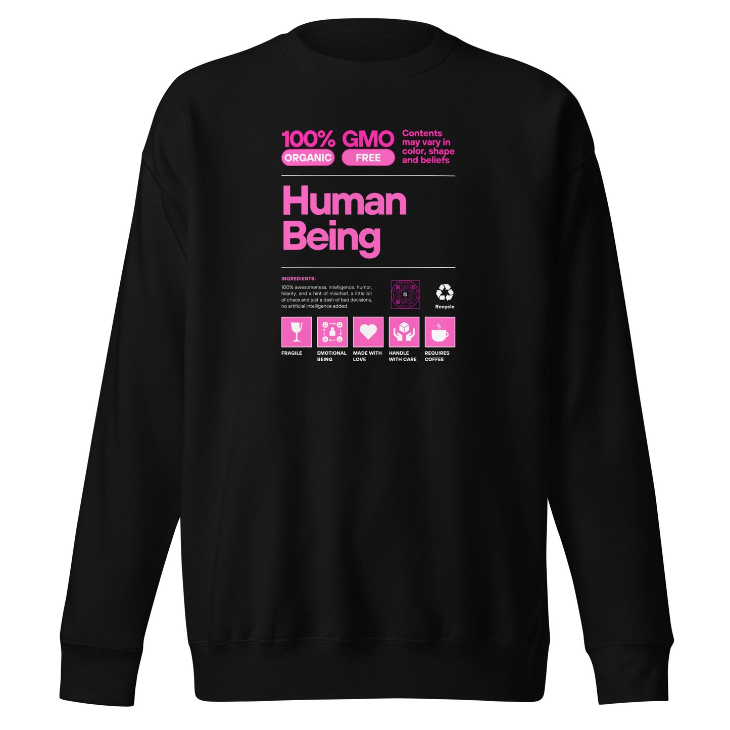 Check out this Cool, Stylish, "Human Being" 04 Unisex Premium Sweatshirt