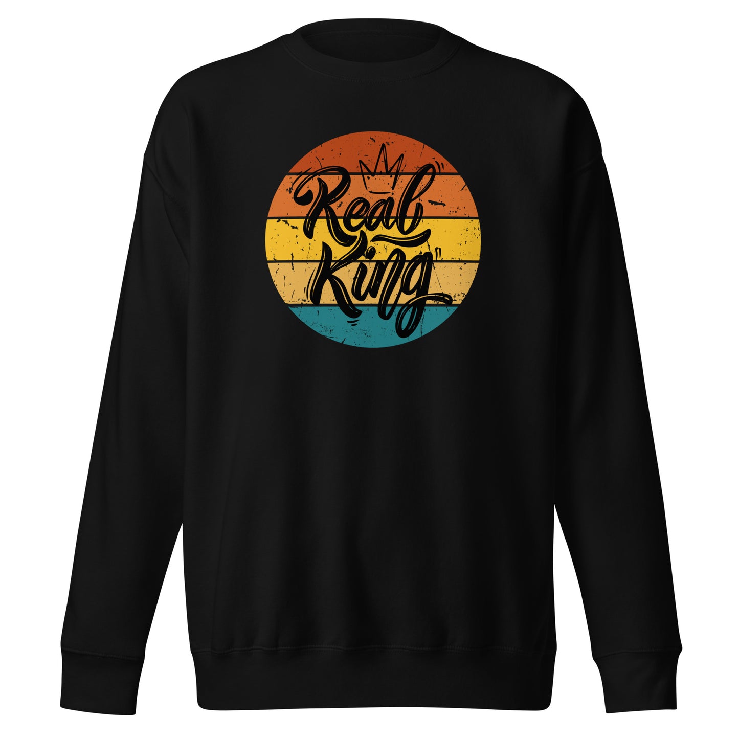 Check out this Cool, Stylish, "Real King" 01 Unisex Premium Sweatshirt