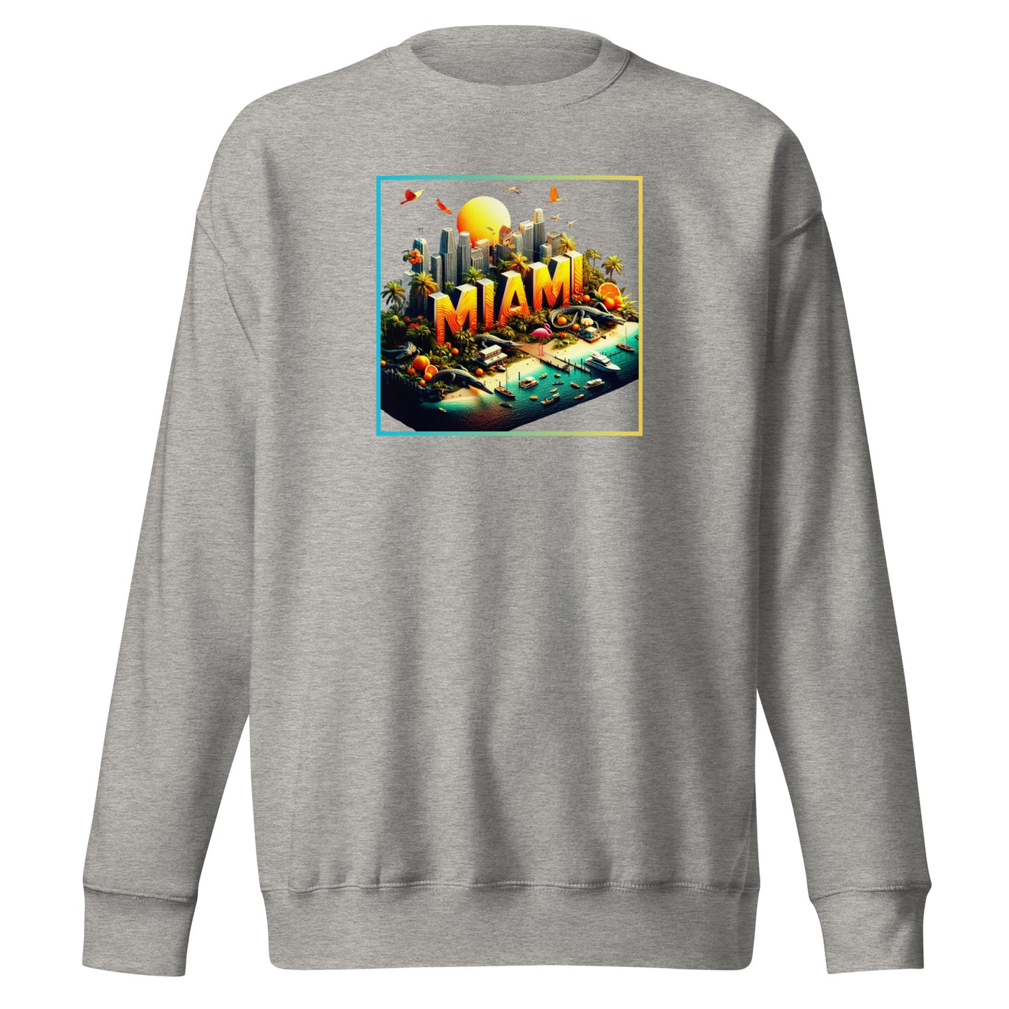 Check out this Cool, Stylish, "MIAMI" 003 Unisex Premium Sweatshirt!