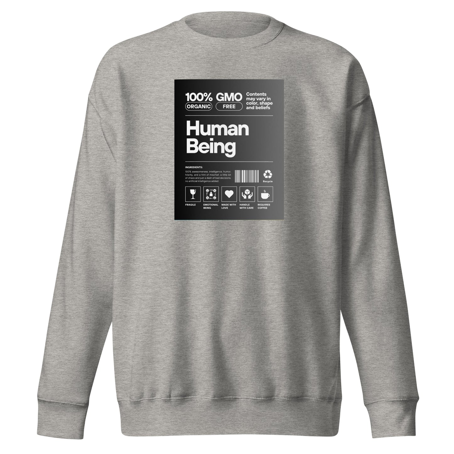 Check out this Cool, Stylish, "Human Being" 03 Unisex Premium Sweatshirt