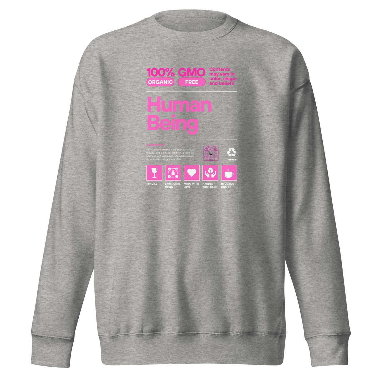 Check out this Cool, Stylish, "Human Being" 04 Unisex Premium Sweatshirt