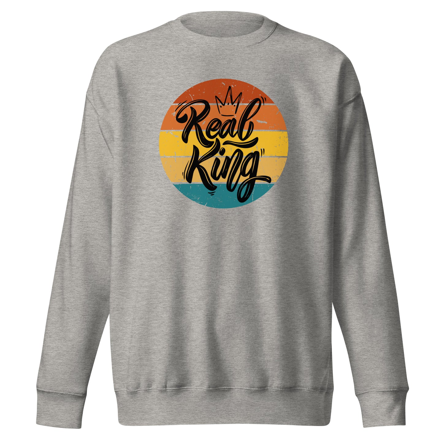 Check out this Cool, Stylish, "Real King" 01 Unisex Premium Sweatshirt