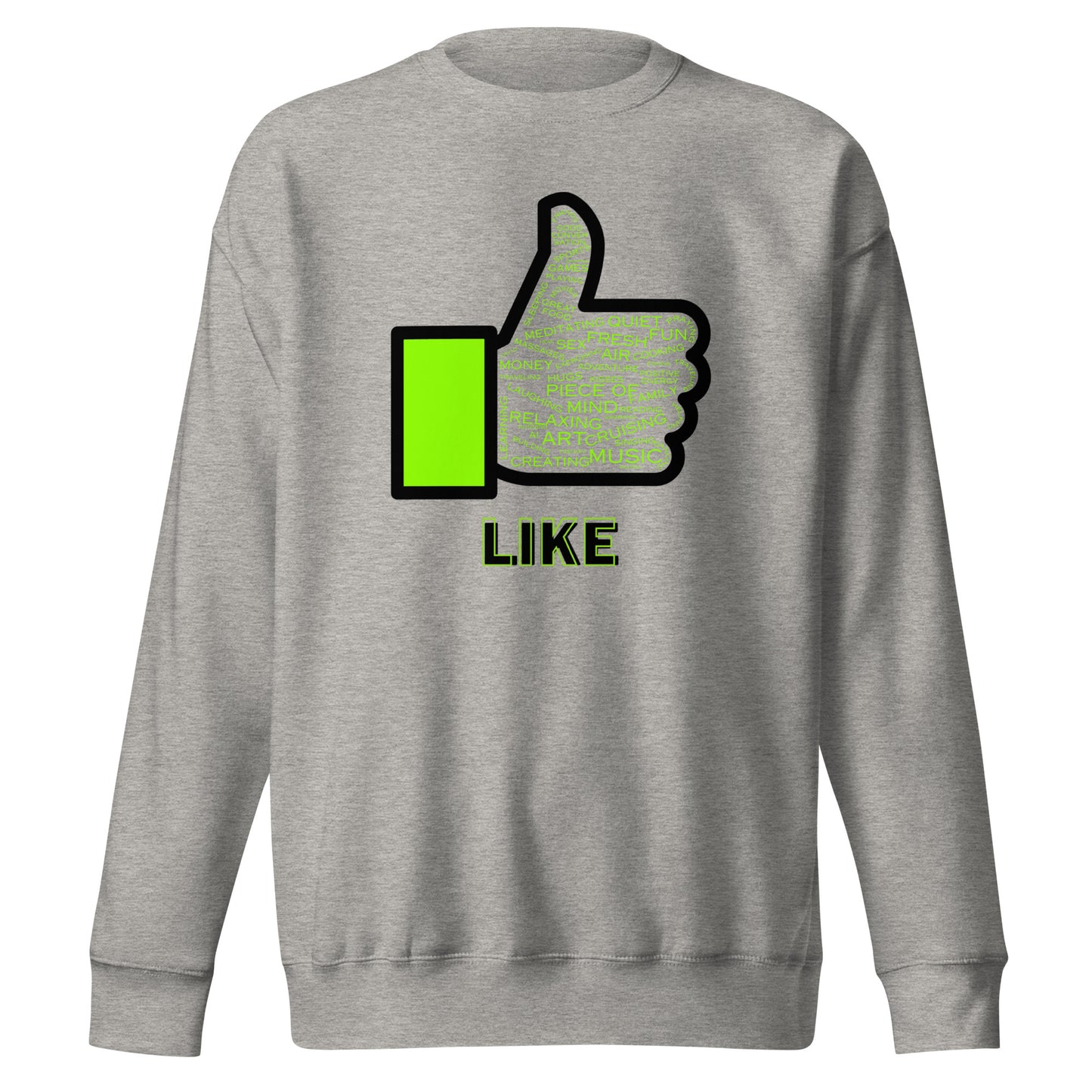 Check out this Cool, Stylish, "Like" 01 Unisex Premium Sweatshirt