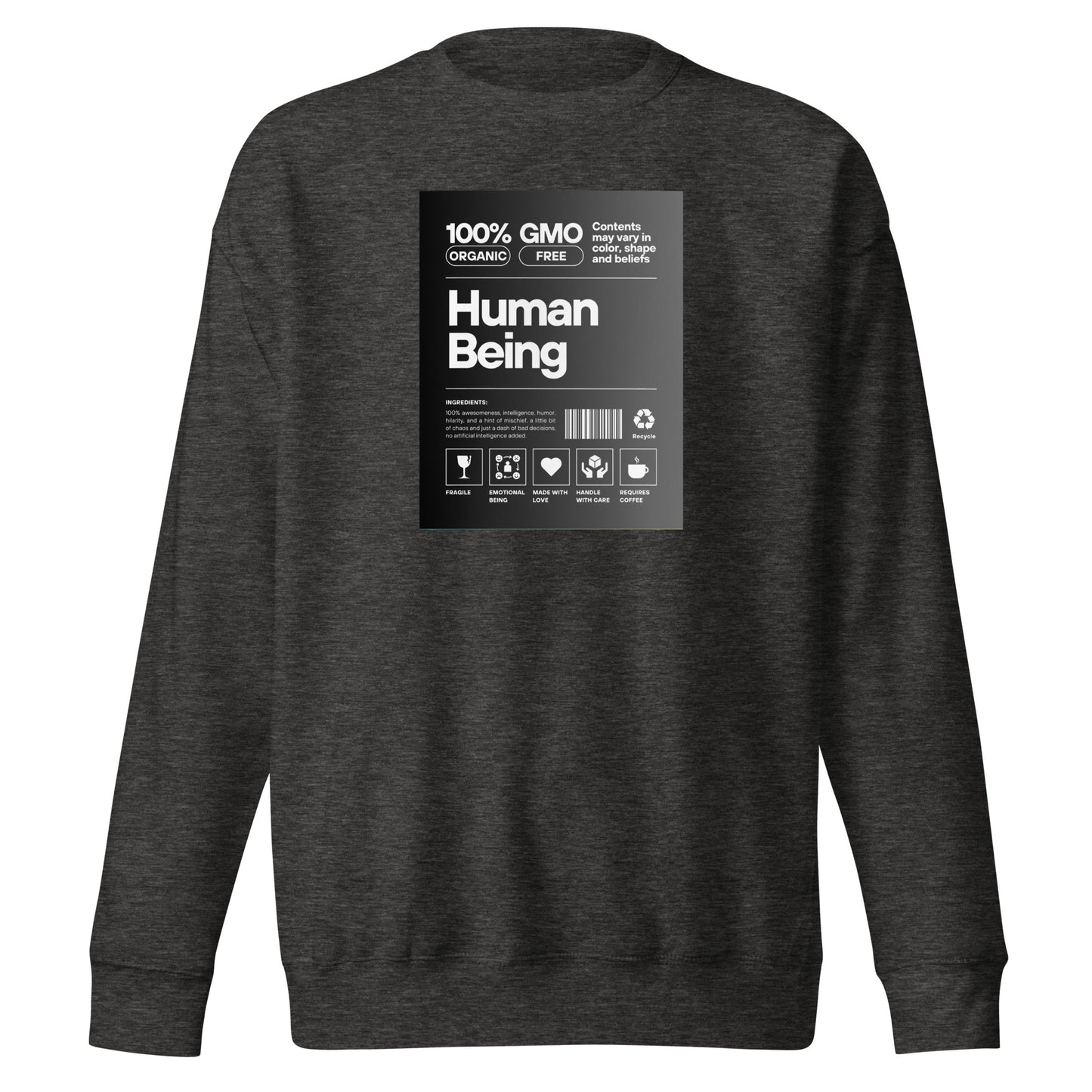 Check out this Cool, Stylish, "Human Being" 03 Unisex Premium Sweatshirt