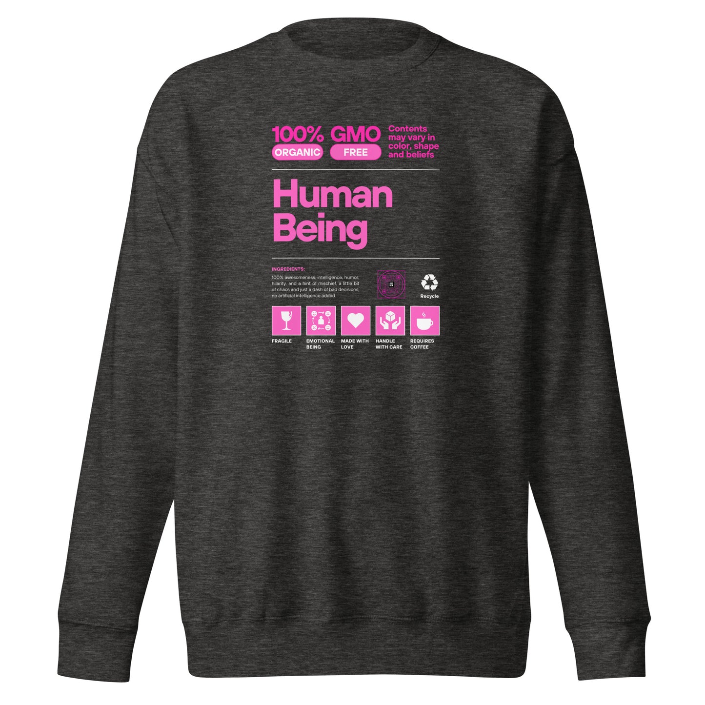 Check out this Cool, Stylish, "Human Being" 04 Unisex Premium Sweatshirt