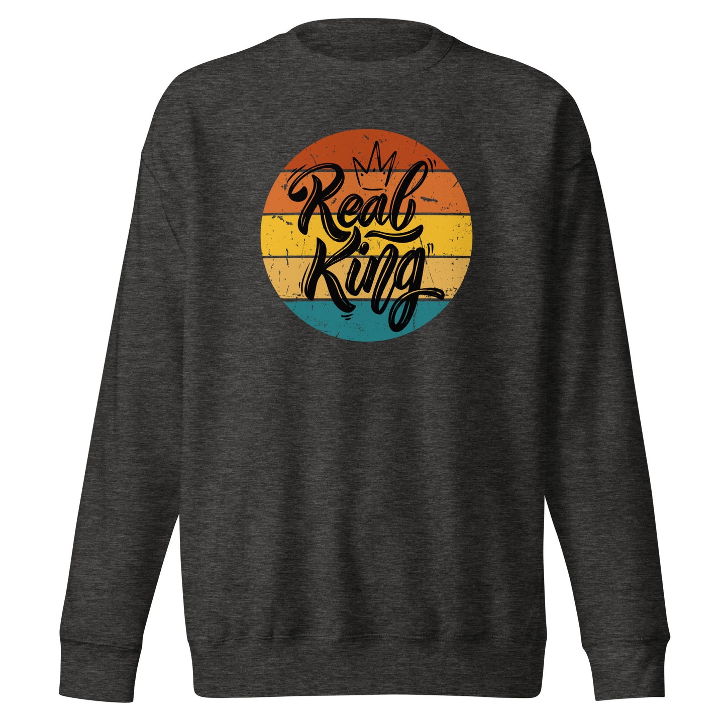 Check out this Cool, Stylish, "Real King" 01 Unisex Premium Sweatshirt