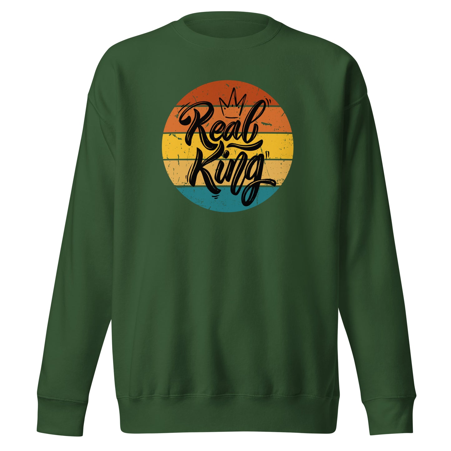 Check out this Cool, Stylish, "Real King" 01 Unisex Premium Sweatshirt