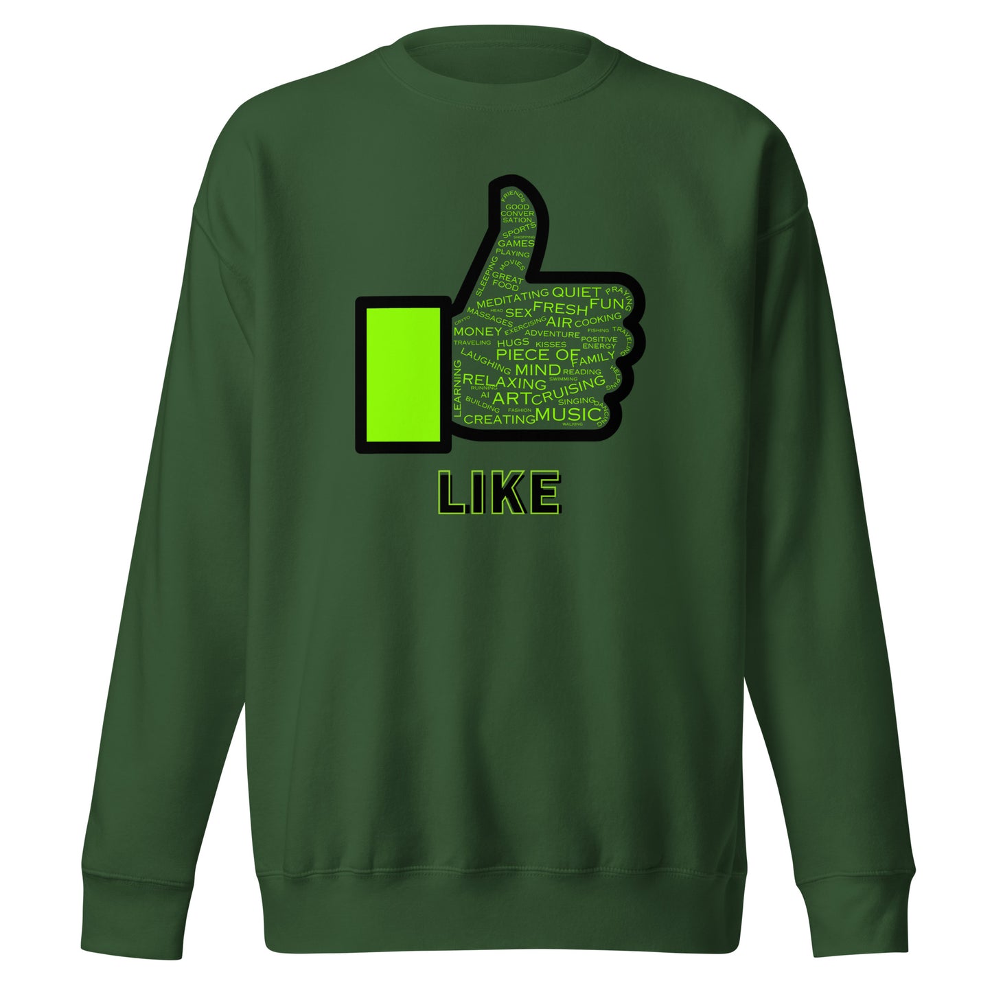 Check out this Cool, Stylish, "Like" 01 Unisex Premium Sweatshirt