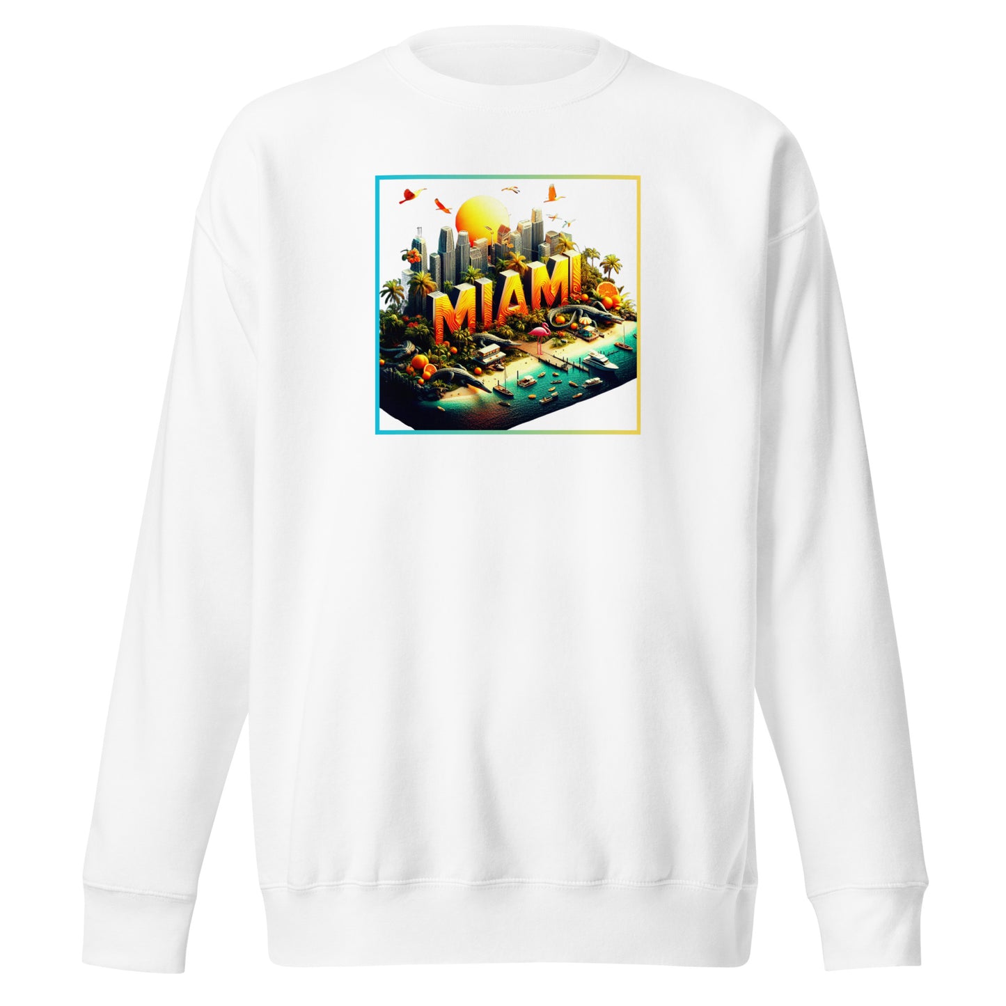 Check out this Cool, Stylish, "MIAMI" 003 Unisex Premium Sweatshirt!