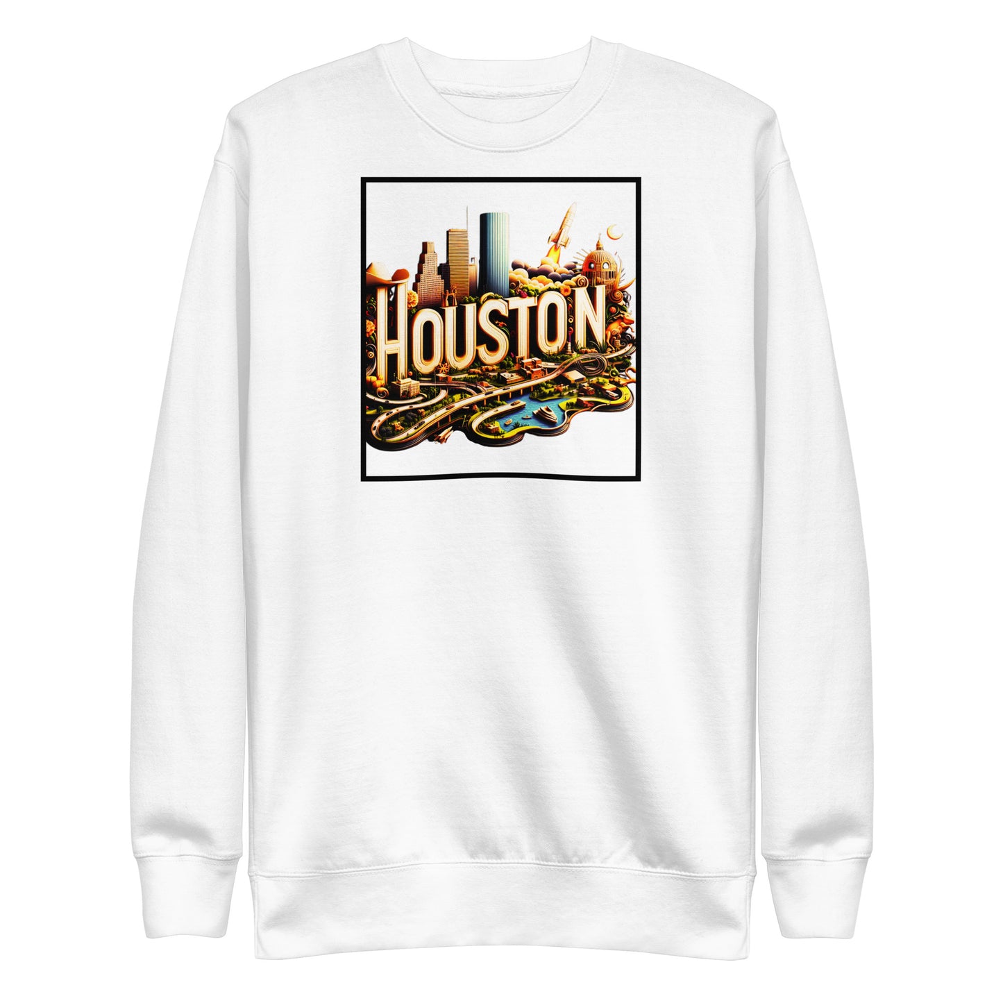 Check out this Cool, Stylish, "Houston" 02 Unisex Sweatshirt!