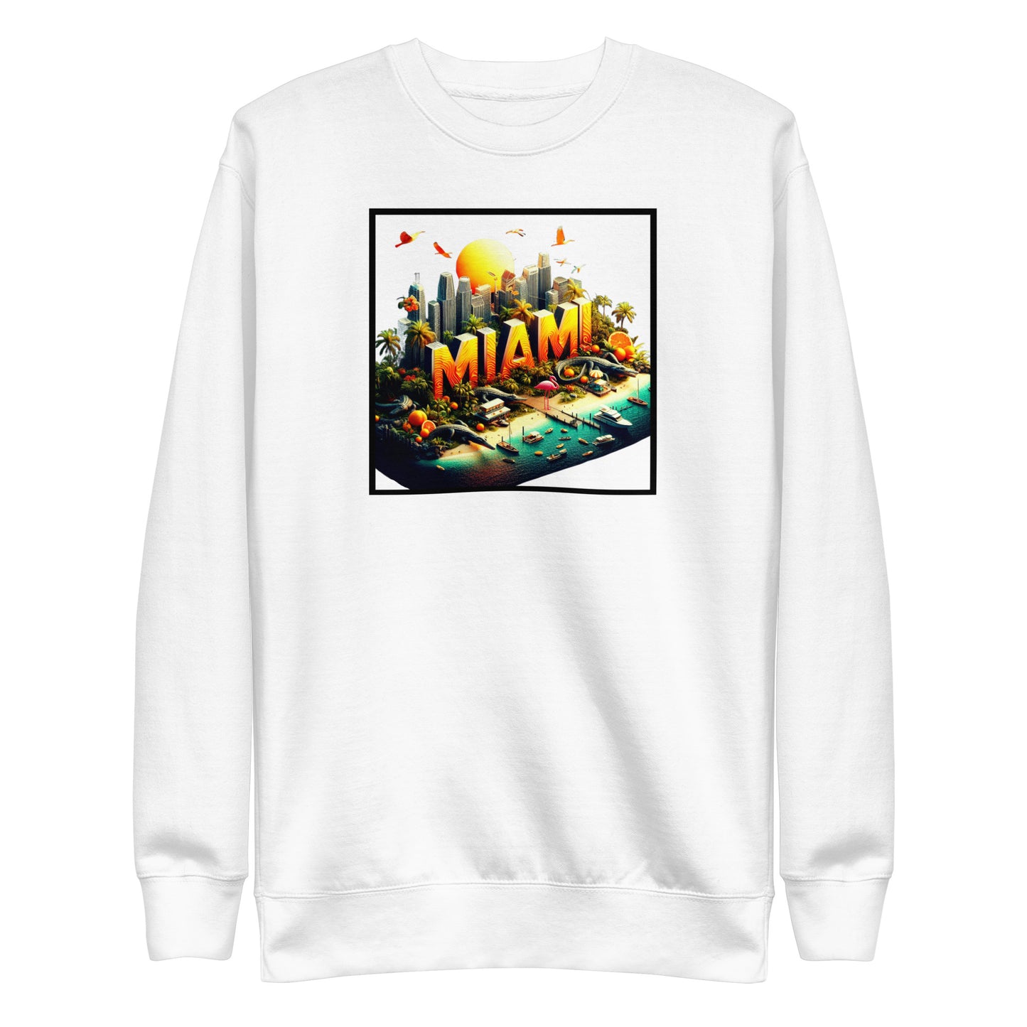 Check out this Cool, Stylish, "MIAMI" 01 Unisex Premium Sweatshirt!