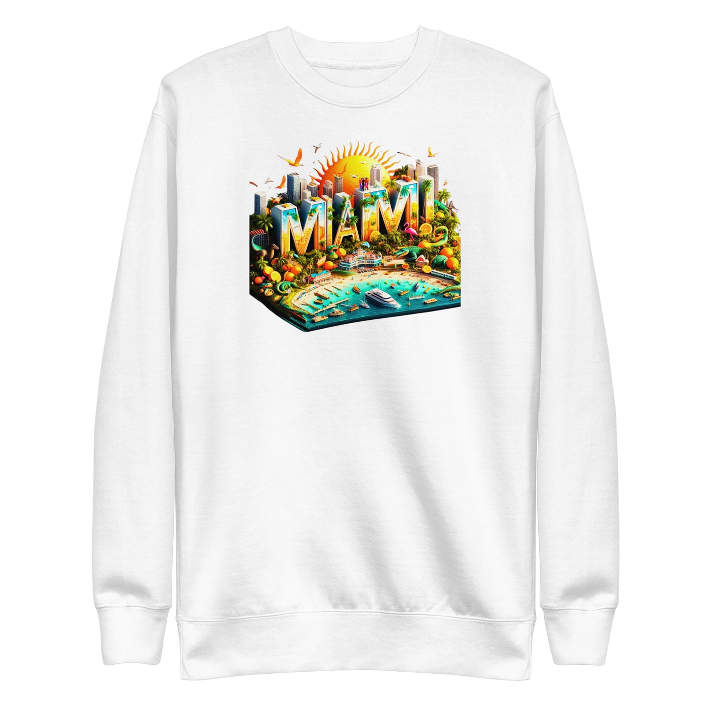 Check out this Cool, Stylish, "MIAMI" 02 Unisex Premium Unisex sweatshirt!