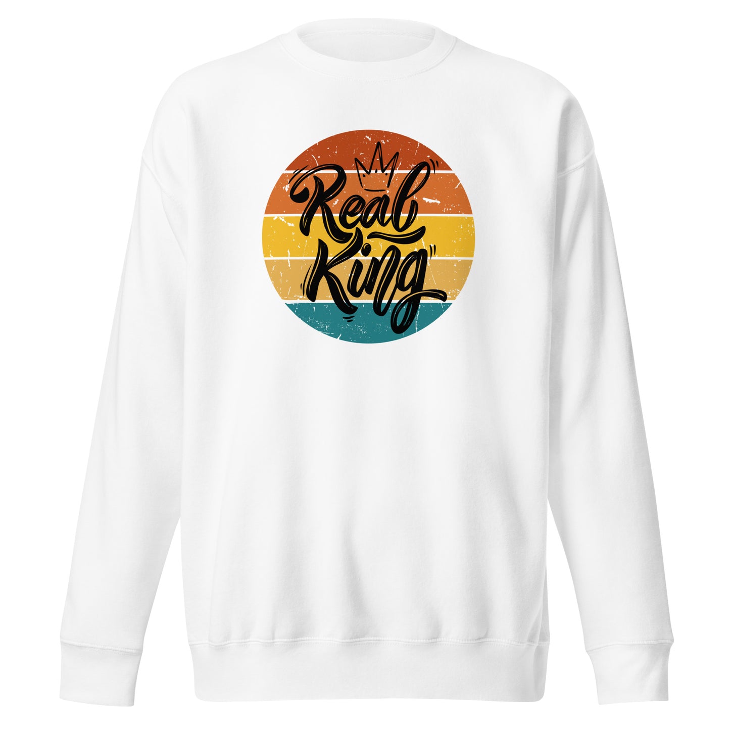 Check out this Cool, Stylish, "Real King" 01 Unisex Premium Sweatshirt