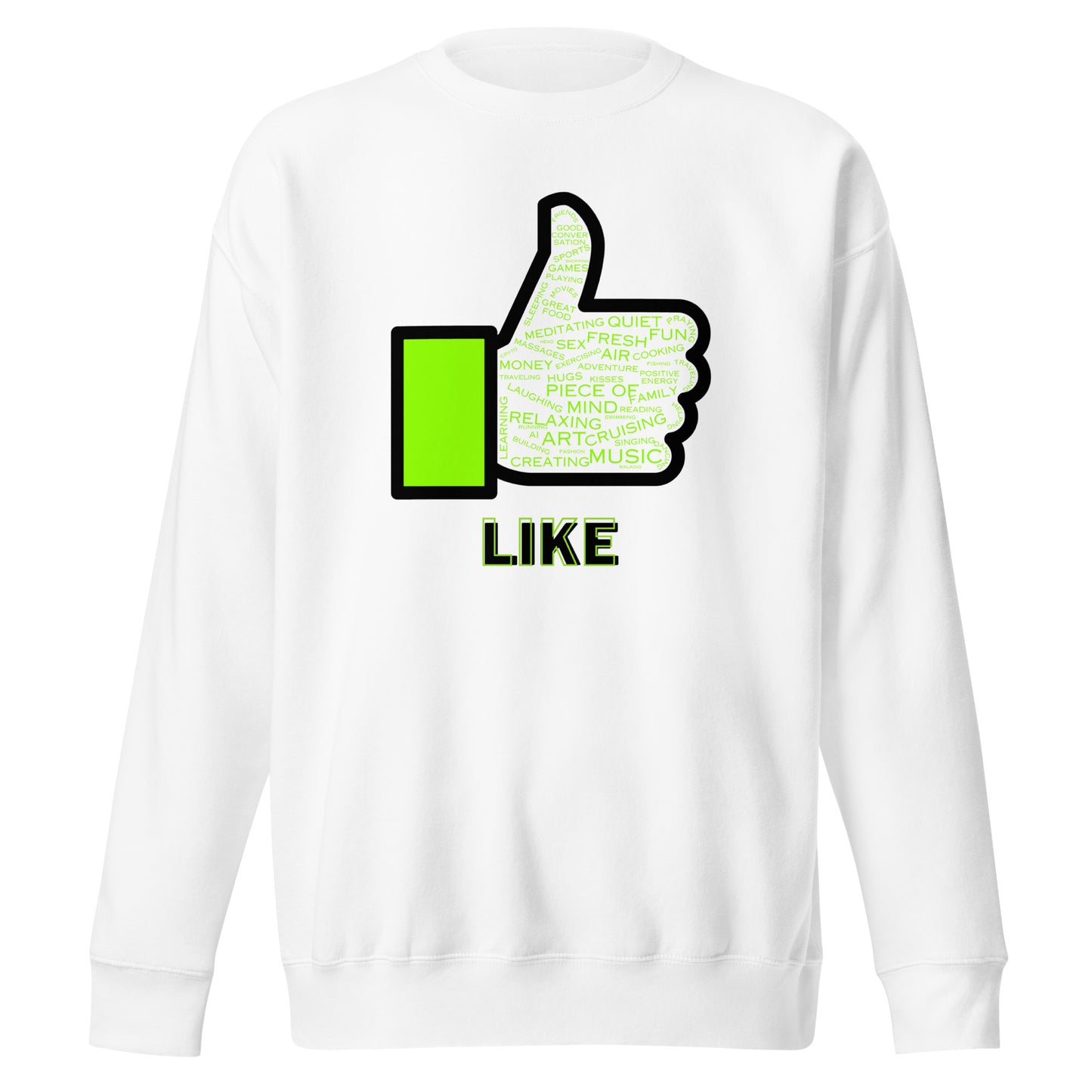 Check out this Cool, Stylish, "Like" 01 Unisex Premium Sweatshirt