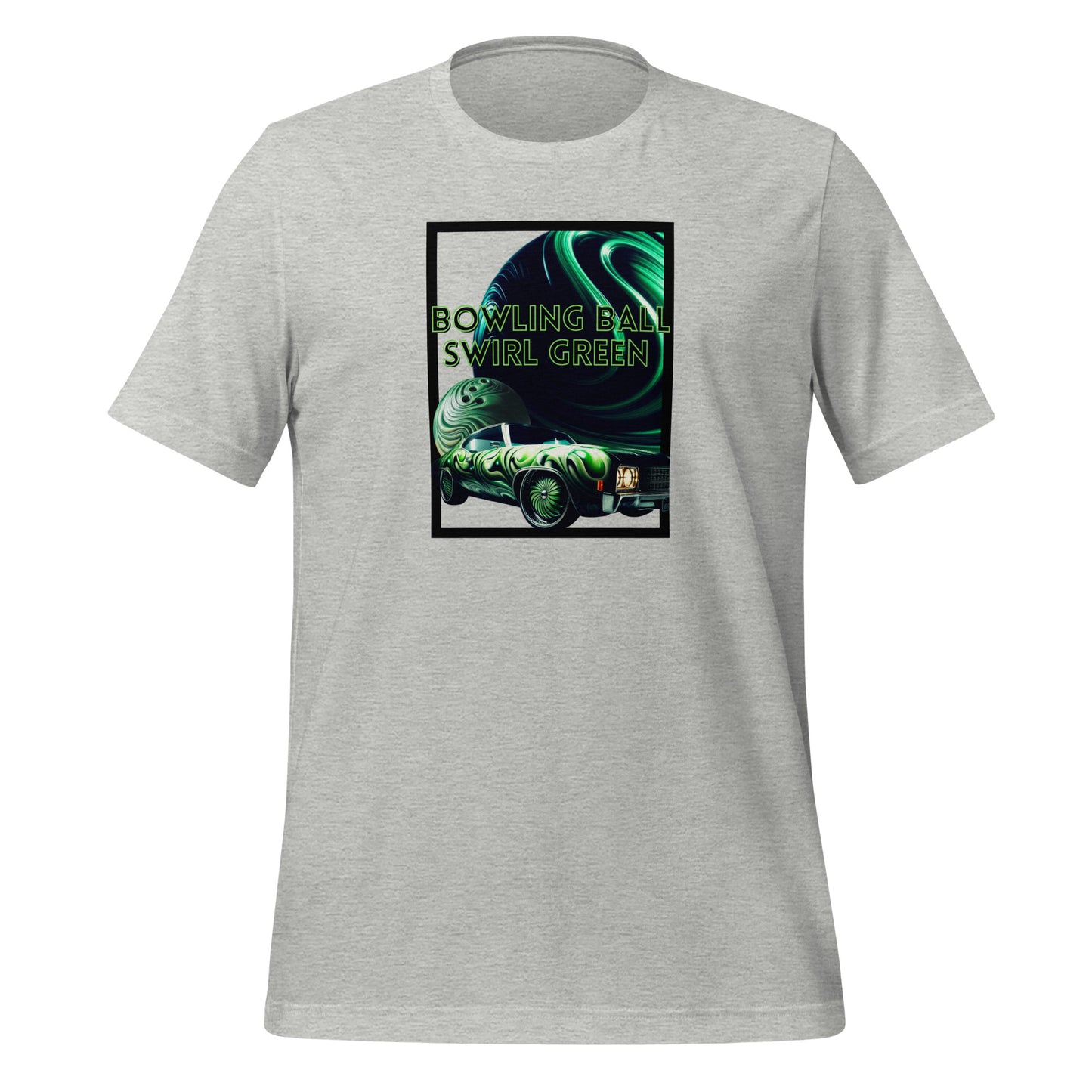 Check out this Cool, Stylish "Bowling Ball Swirl Green Donk" 02 Unisex t-shirt!