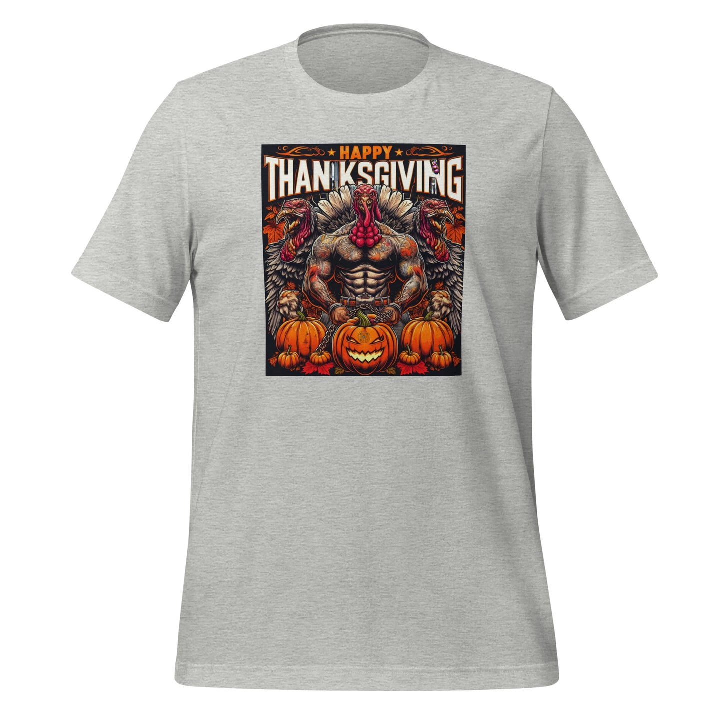 Check out this Cool, Stylish, "Thanksgiving Tattooed Tough Turkey," Unisex t-shirt