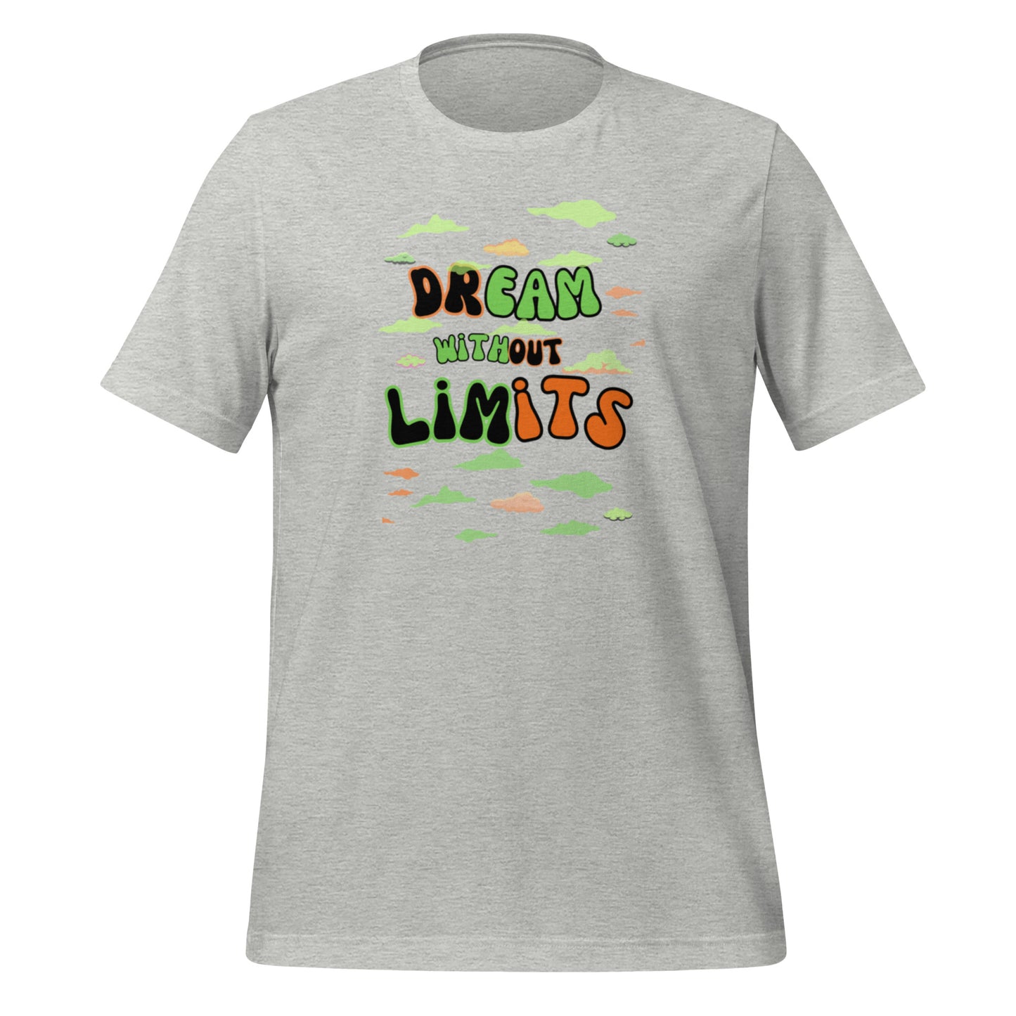 Check out this Cool, Stylish, "Dream without Limits" Orange and Green Unisex t-shirt