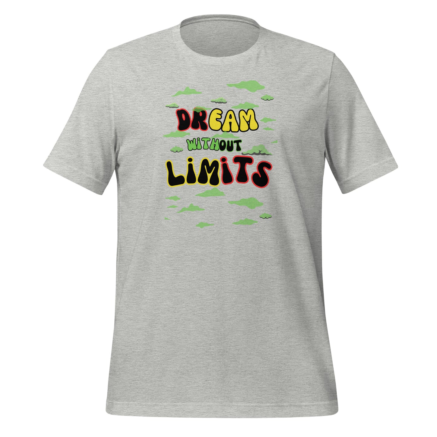 Check out this Cool, Stylish, "Dream without Limits" Red, Yellow and Green Unisex t-shirt