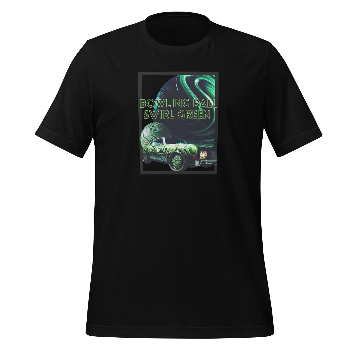 Check out this Cool, Stylish "Bowling Ball Swirl Green Donk" 02 Unisex t-shirt!