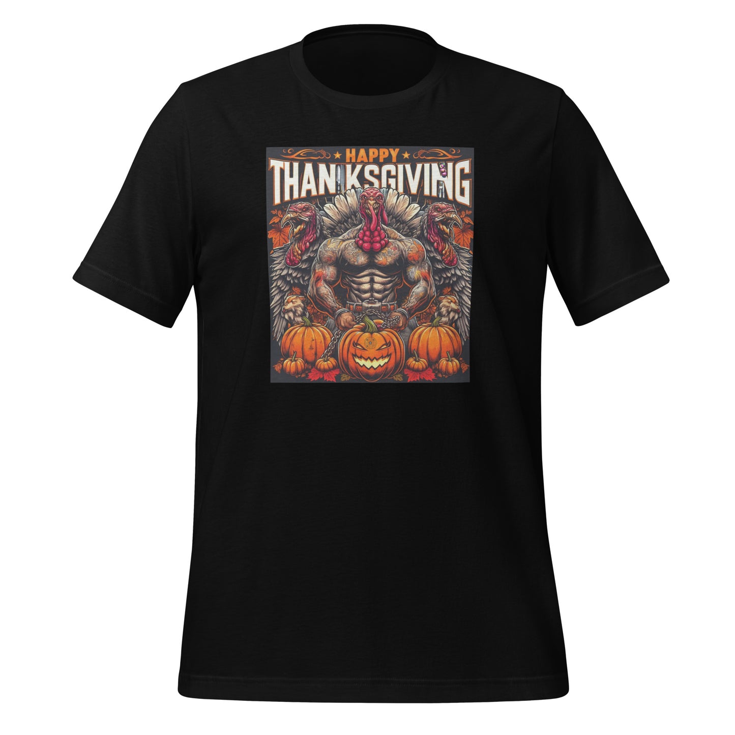 Check out this Cool, Stylish, "Thanksgiving Tattooed Tough Turkey," Unisex t-shirt