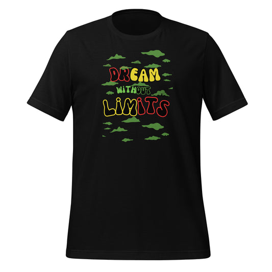 Check out this Cool, Stylish, "Dream without Limits" Red, Yellow and Green Unisex t-shirt