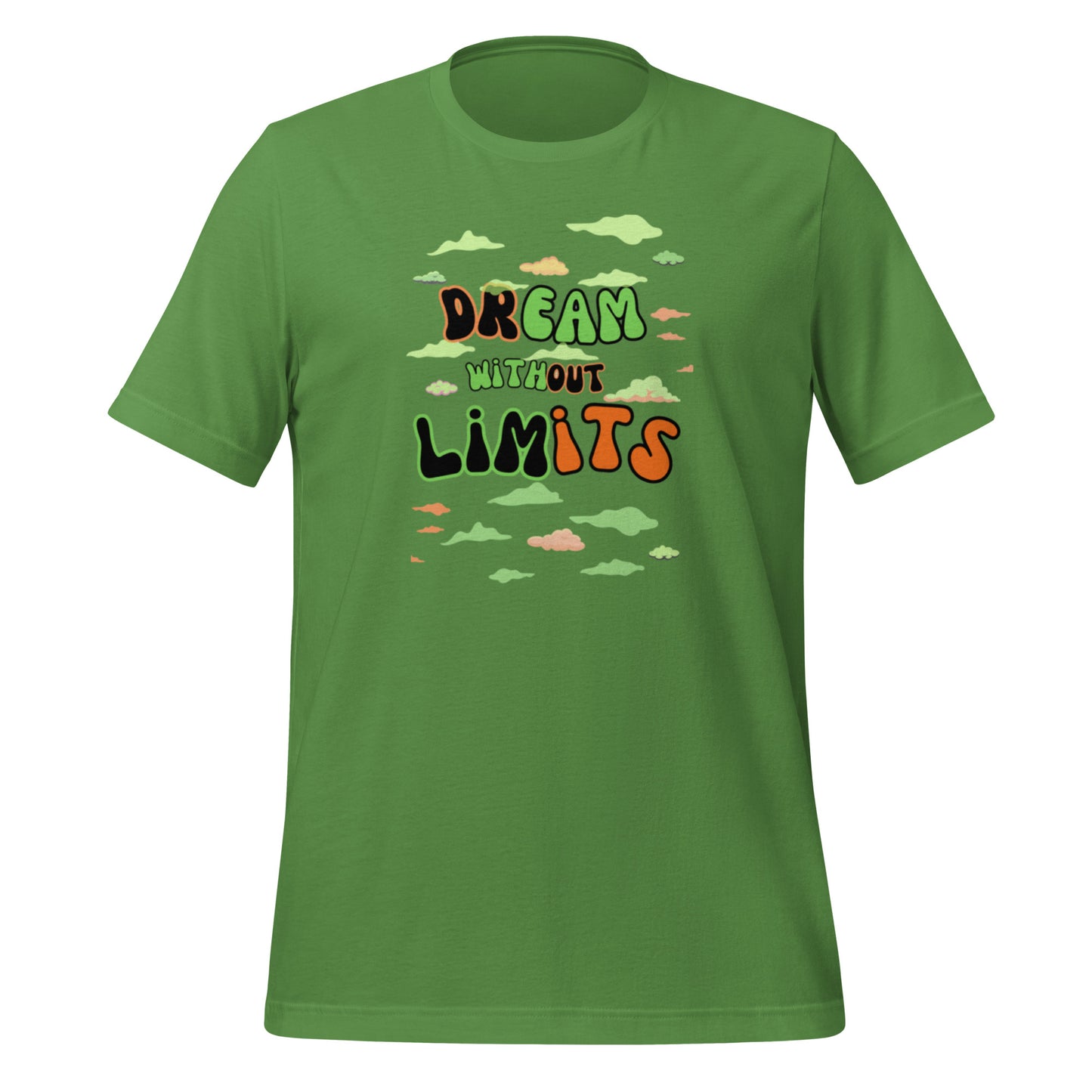 Check out this Cool, Stylish, "Dream without Limits" Orange and Green Unisex t-shirt