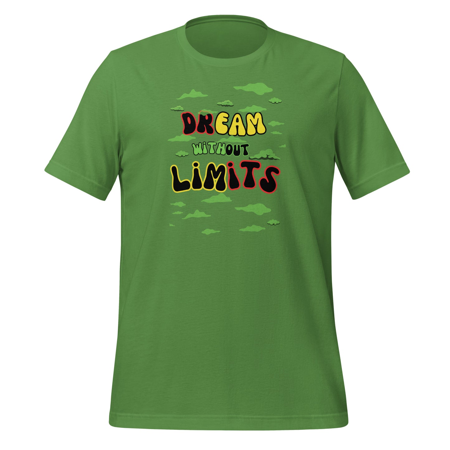 Check out this Cool, Stylish, "Dream without Limits" Red, Yellow and Green Unisex t-shirt